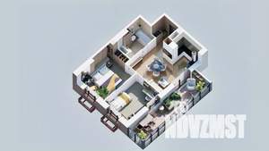 2-к квартира, вторичка, 54м2, 16/23 этаж