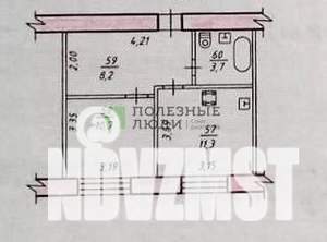 1-к квартира, вторичка, 34м2, 4/9 этаж