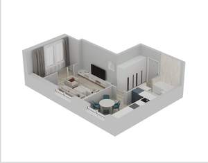 2-к квартира, вторичка, 51м2, 5/20 этаж