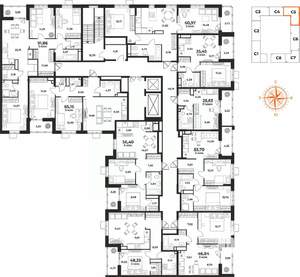 3-к квартира, вторичка, 56м2, 7/10 этаж