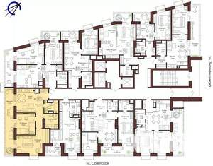 2-к квартира, вторичка, 70м2, 14/23 этаж