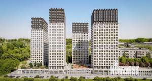 2-к квартира, строящийся дом, 45м2, 15/22 этаж