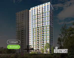 1-к квартира, вторичка, 38м2, 18/21 этаж