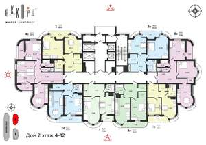 2-к квартира, вторичка, 58м2, 10/25 этаж