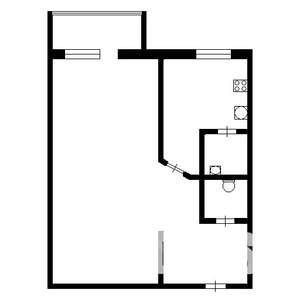 1-к квартира, вторичка, 33м2, 3/5 этаж