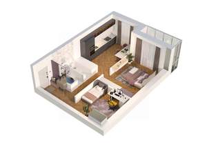 2-к квартира, вторичка, 59м2, 12/15 этаж