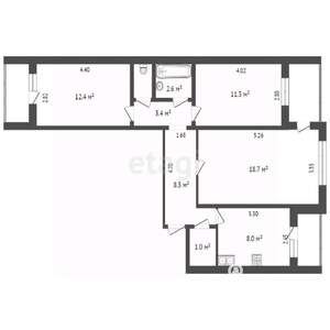 3-к квартира, вторичка, 67м2, 9/10 этаж