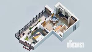 1-к квартира, вторичка, 47м2, 17/23 этаж