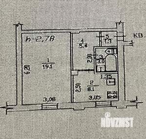 1-к квартира, вторичка, 37м2, 2/2 этаж