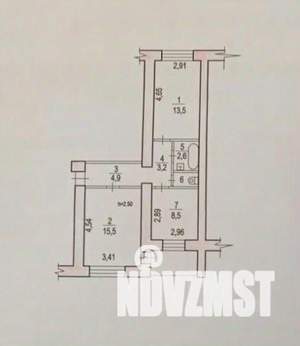 2-к квартира, вторичка, 49м2, 5/6 этаж