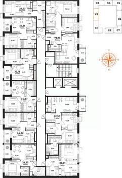 1-к квартира, вторичка, 35м2, 4/10 этаж