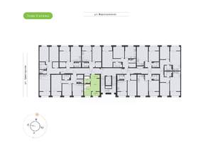 1-к квартира, вторичка, 26м2, 8/9 этаж