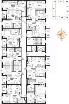 3-к квартира, вторичка, 72м2, 3/10 этаж