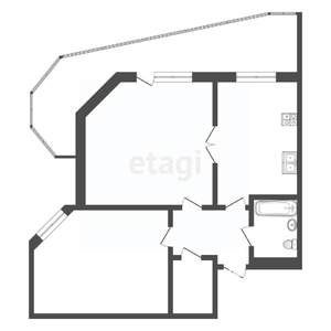 2-к квартира, вторичка, 80м2, 13/16 этаж