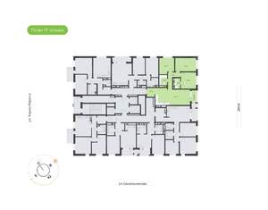 3-к квартира, вторичка, 94м2, 17/24 этаж