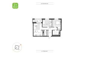 2-к квартира, вторичка, 60м2, 15/17 этаж