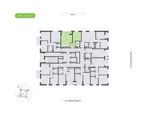 1-к квартира, вторичка, 49м2, 4/24 этаж