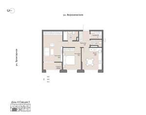 2-к квартира, вторичка, 56м2, 7/9 этаж