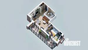 1-к квартира, вторичка, 47м2, 17/23 этаж