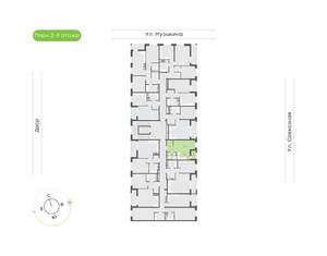 1-к квартира, вторичка, 29м2, 7/9 этаж