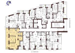 2-к квартира, строящийся дом, 70м2, 20/23 этаж