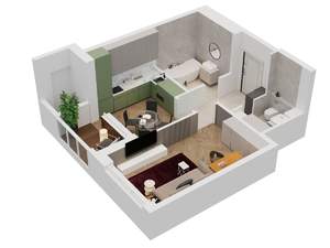 1-к квартира, вторичка, 40м2, 16/24 этаж