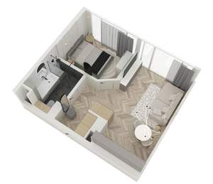 1-к квартира, вторичка, 35м2, 2/12 этаж