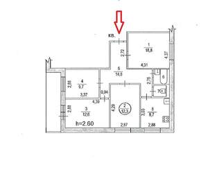 4-к квартира, вторичка, 81м2, 7/10 этаж
