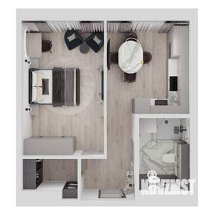 1-к квартира, вторичка, 42м2, 20/25 этаж