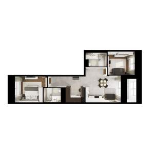 2-к квартира, вторичка, 57м2, 3/10 этаж