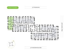 3-к квартира, вторичка, 78м2, 2/24 этаж
