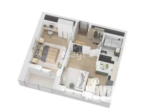 2-к квартира, вторичка, 43м2, 11/20 этаж