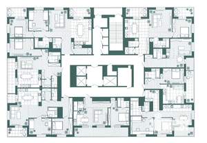 1-к квартира, вторичка, 92м2, 17/23 этаж