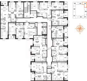 2-к квартира, вторичка, 47м2, 7/10 этаж