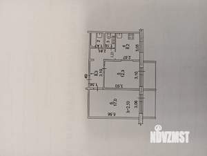 2-к квартира, вторичка, 54м2, 1/10 этаж