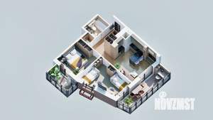 2-к квартира, вторичка, 62м2, 18/23 этаж