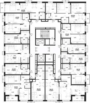 2-к квартира, вторичка, 46м2, 2/10 этаж