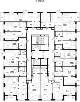 Студия квартира, вторичка, 36м2, 5/10 этаж