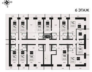 2-к квартира, вторичка, 42м2, 6/8 этаж