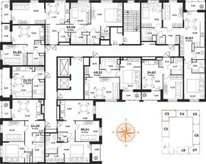 3-к квартира, вторичка, 83м2, 5/10 этаж