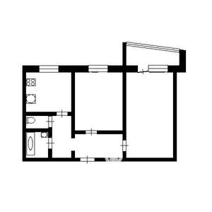 2-к квартира, вторичка, 53м2, 3/9 этаж