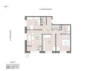 3-к квартира, вторичка, 71м2, 6/16 этаж