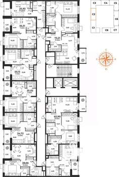 2-к квартира, вторичка, 39м2, 9/10 этаж