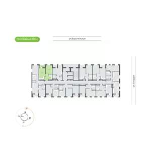 1-к квартира, вторичка, 41м2, 2/20 этаж