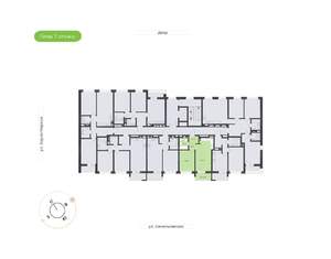 1-к квартира, вторичка, 44м2, 7/7 этаж