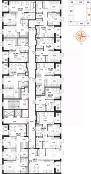 2-к квартира, вторичка, 58м2, 6/10 этаж