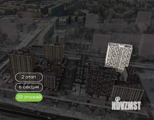 1-к квартира, вторичка, 40м2, 20/20 этаж