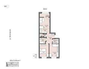 2-к квартира, вторичка, 63м2, 16/16 этаж