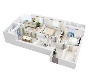 3-к квартира, вторичка, 91м2, 13/24 этаж