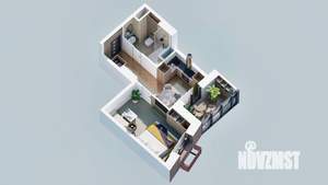 1-к квартира, строящийся дом, 31м2, 2/23 этаж